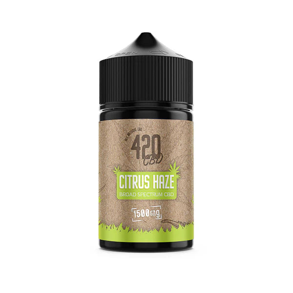420 E-liquids 1500mg Broad-Spectrum CBD Vape Juice - Citrus Haze | The CBD Hut