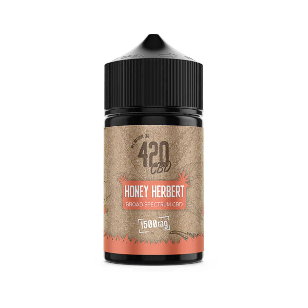420 E-liquids 1500mg Broad-Spectrum CBD Vape Juice - Honey Herbert | The CBD Hut