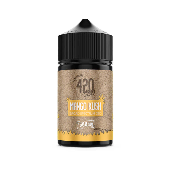 420 E-liquids 1500mg Broad-Spectrum CBD Vape Juice - Mango Kush | The CBD Hut