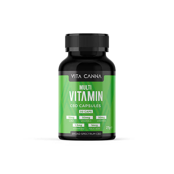 Vita Canna 500mg Functional CBD Capsules - 50 Caps - Multi Vitamin | The CBD Hut
