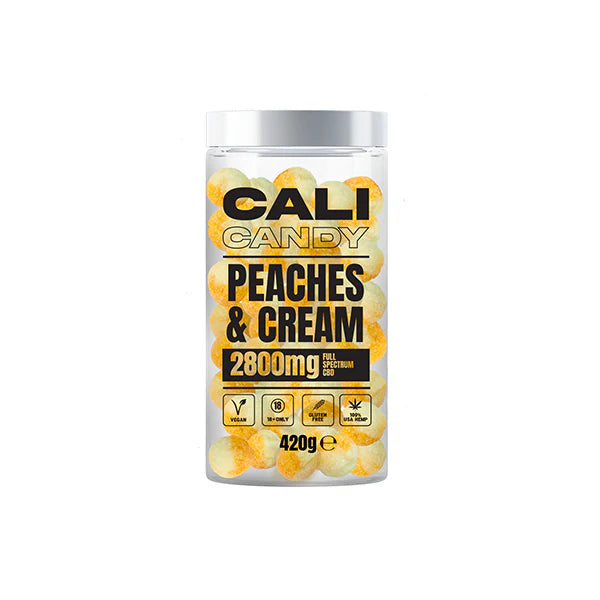 The Cali CBD Co 2800mg CBD Sweets - Peaches & Cream | The CBD Hut
