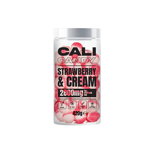 The Cali CBD Co 2800mg CBD Sweets - Strawberry & Cream | The CBD Hut
