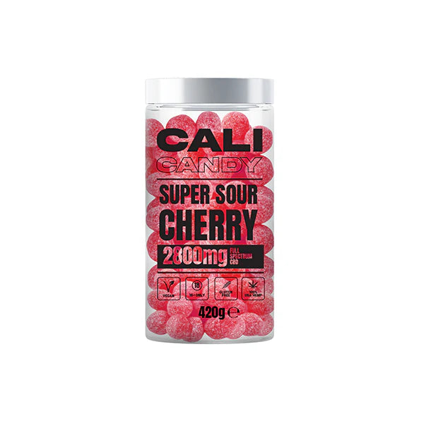 The Cali CBD Co 2800mg CBD Sweets - Super Sour Cherry | The CBD Hut