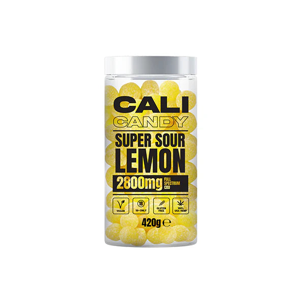 The Cali CBD Co 2800mg CBD Sweets - Super Sour Lemon | The CBD Hut