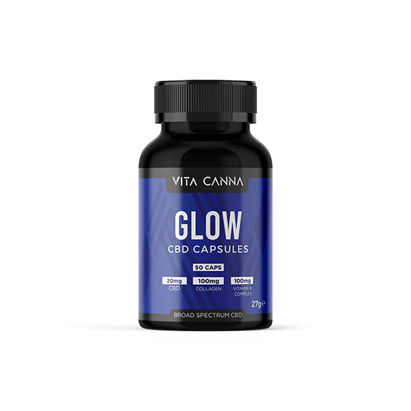 Vita Canna 1000mg Functional CBD Capsules - 50 Caps - Glow | The CBD Hut