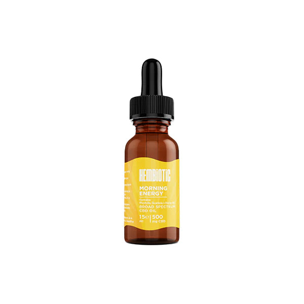Hembiotic 500mg Functional CBD Oil - 15ml - Morning Energy | The CBD Hut