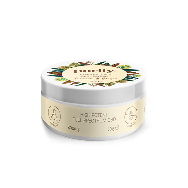 Purity 800mg Potent CBD Water Soluble Powder - Turmeric & Ginger Flavour | The CBD Hut