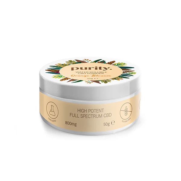 Purity 800mg Potent CBD Water Soluble Powder - Orange Blossom Flavour | The CBD Hut