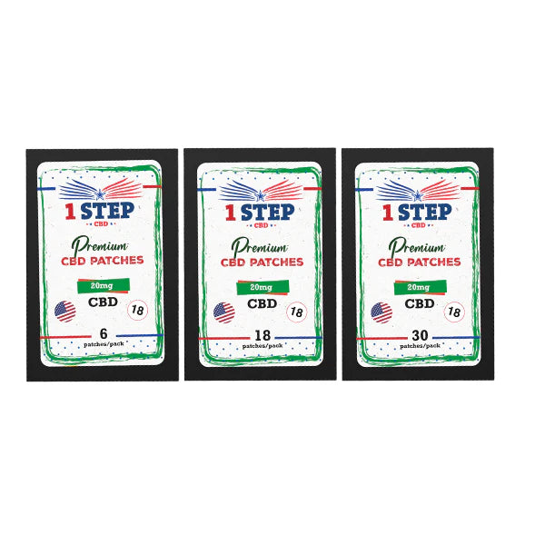 1 Step CBD 20mg CBD Patches | The CBD Hut