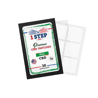 1 Step CBD 20mg CBD Patches - 30 Pack | The CBD Hut
