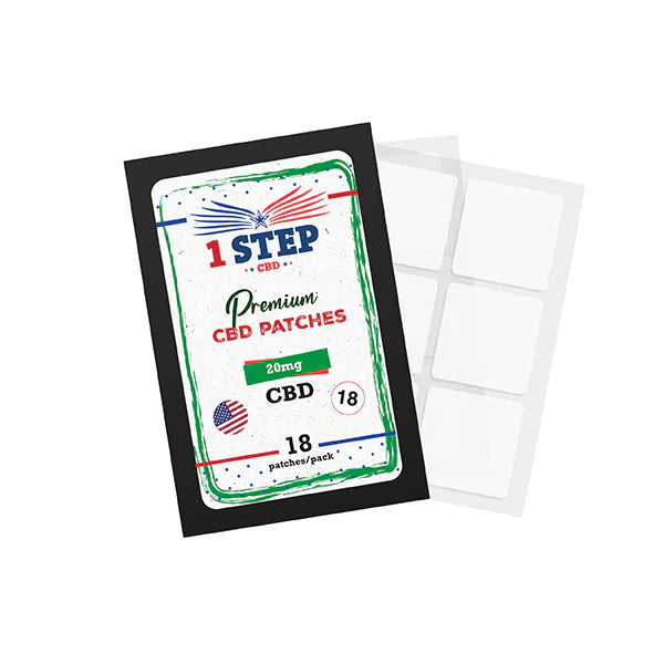 1 Step CBD 20mg CBD Patches - 18 Pack | The CBD Hut