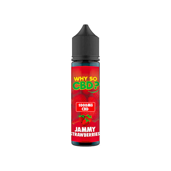 Why So CBD? 1000mg CBD E-Liquid - 60ml - Jammy Strawberries | The CBD Hut