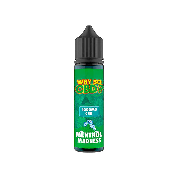 Why So CBD? 1000mg CBD E-Liquid - 60ml - Menthol Madness | The CBD Hut