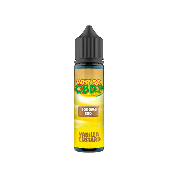Why So CBD? 1000mg CBD E-Liquid - 60ml - Vanilla Custard | The CBD Hut