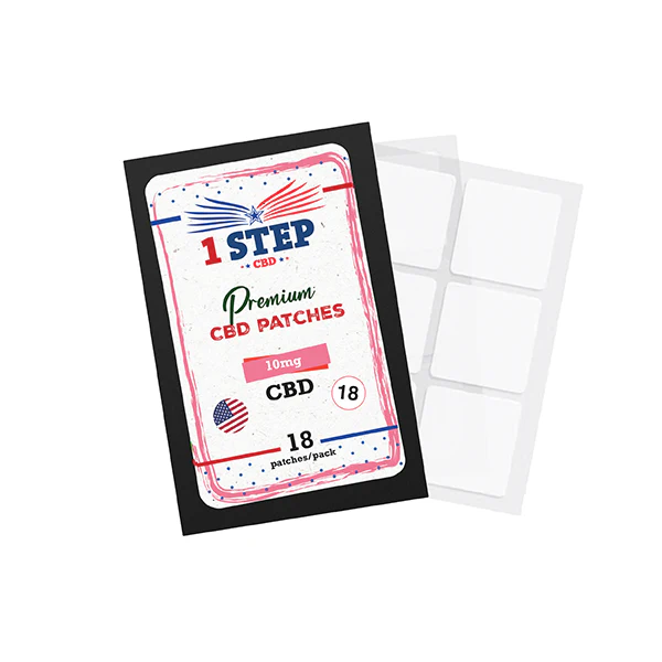 1 Step CBD 10mg CBD Patches - 18 Pack | The CBD Hut