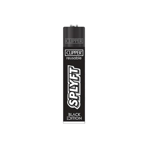 1x Clipper SPLYFT Black Large Classic Refillable Lighter | The CBD Hut