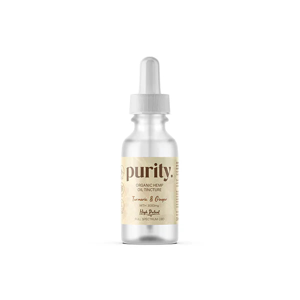 Purity 3000mg Potent CBD Hemp Oil - 30ml - Turmeric & Ginger Flavour | The CBD Hut