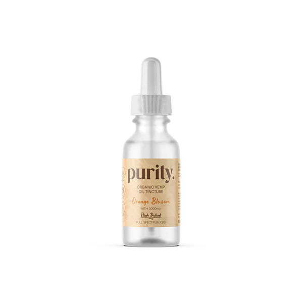 Purity 3000mg Potent CBD Hemp Oil - 30ml - Orange Blossom Flavour | The CBD Hut
