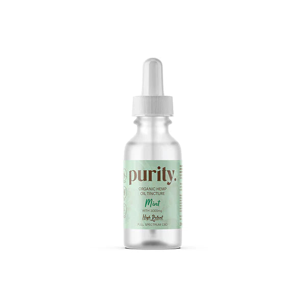 Purity 3000mg Potent CBD Hemp Oil - 30ml - Mint Flavour | The CBD Hut