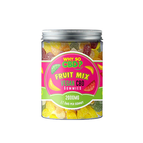 Why So CBD? 2000mg Broad Spectrum CBD Gummies - Large 600g - Fruit Mix | The CBD Hut