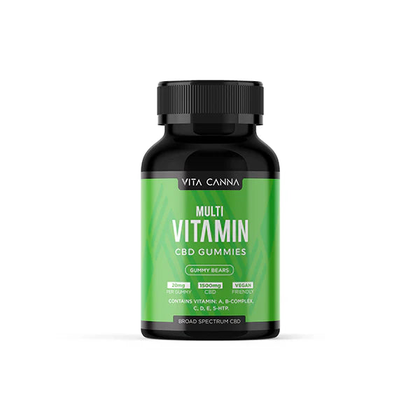 Vita Canna 1500mg Functional CBD Gummy Bears - 75 Count - Multi Vitamin | The CBD Hut
