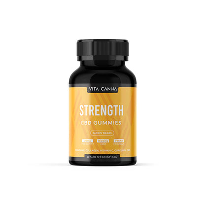 Vita Canna 1500mg Functional CBD Gummy Bears - 75 Count - Strength | The CBD Hut