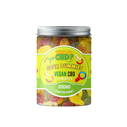 Why So CBD? 6000mg Broad Spectrum CBD Gummies - Large 600g - Sour Dummies | The CBD Hut