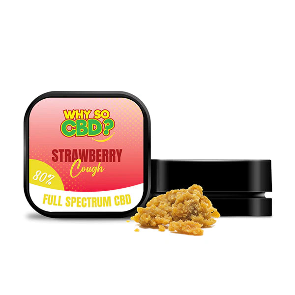 Why So CBD? 80% CBD Crumble - 5g - Strawberry Cough | The CBD Hut