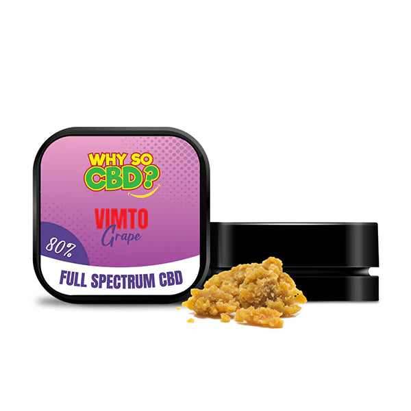 Why So CBD? 80% CBD Crumble - 5g - Vimto Grape | The CBD Hut