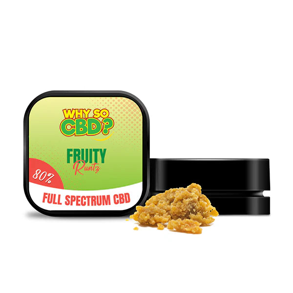Why So CBD? 80% CBD Crumble - 5g - Fruity Runtz | The CBD Hut