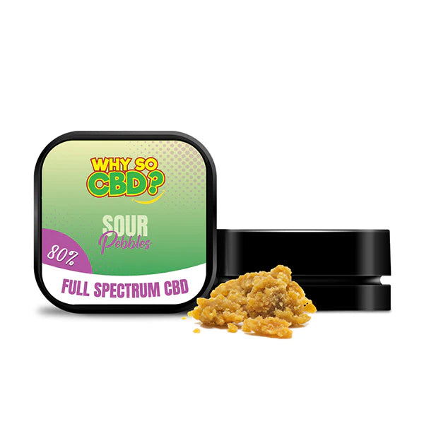 Why So CBD? 80% CBD Crumble - 5g - Sour Pebbles | The CBD Hut