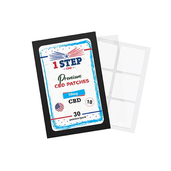 1 Step CBD 50mg CBD Patches - 30 Pack | The CBD Hut