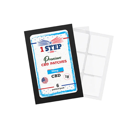 1 Step CBD 50mg CBD Patches - 6 Pack | The CBD Hut