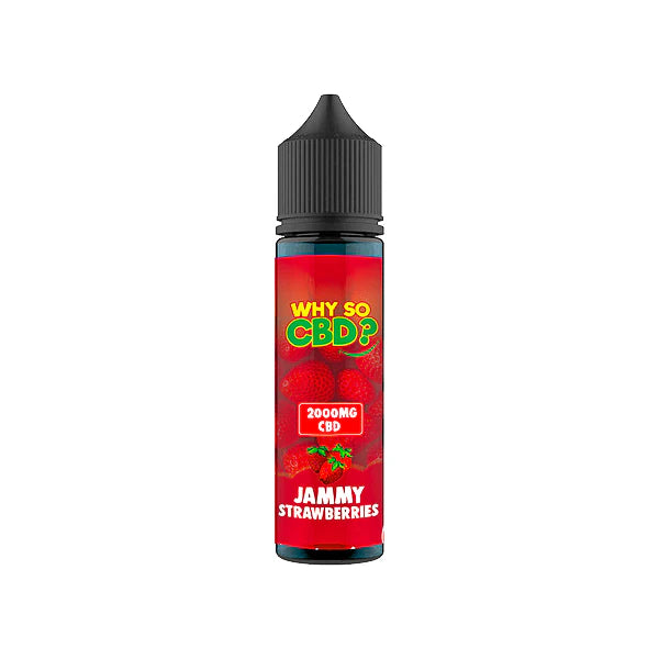 Why So CBD? 2000mg Full Spectrum CBD E-Liquid - 60ml - Jammy Strawberries | The CBD Hut