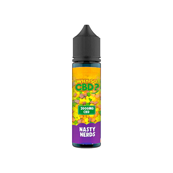Why So CBD? 2000mg Full Spectrum CBD E-Liquid - 60ml - Nasty Nerds | The CBD Hut