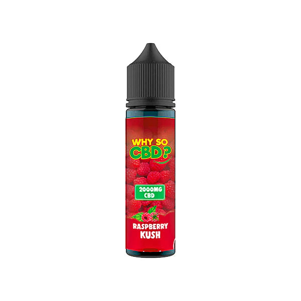 Why So CBD? 2000mg Full Spectrum CBD E-Liquid - 60ml - Raspberry Kush | The CBD Hut