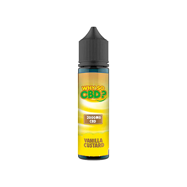 Why So CBD? 2000mg Full Spectrum CBD E-Liquid - 60ml - Vanilla Custard | The CBD Hut
