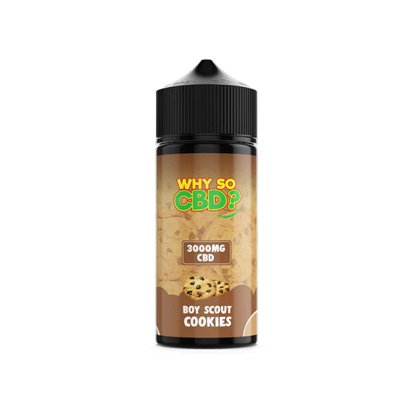 Why So CBD? 3000mg Full Spectrum CBD E-Liquid - 120ml - Boy Scout Cookies | The CBD Hut