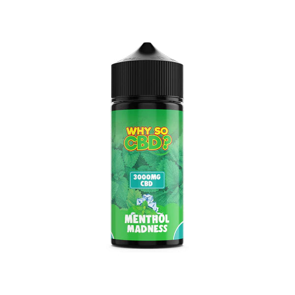 Why So CBD? 3000mg Full Spectrum CBD E-Liquid - 120ml - Menthol Madness | The CBD Hut