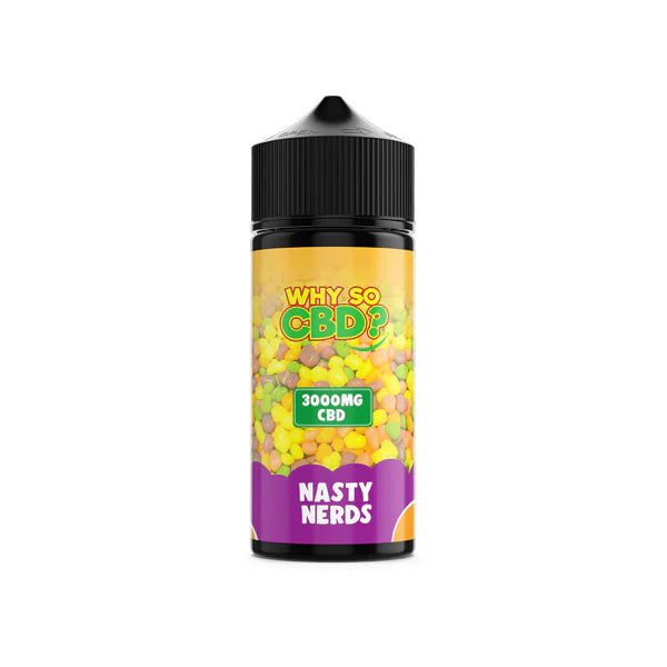 Why So CBD? 3000mg Full Spectrum CBD E-Liquid - 120ml - Nasty Nerds | The CBD Hut