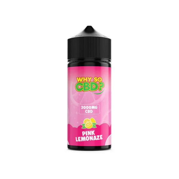Why So CBD? 3000mg Full Spectrum CBD E-Liquid - 120ml - Pink Lemonaze | The CBD Hut