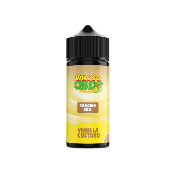 Why So CBD? 3000mg Full Spectrum CBD E-Liquid - 120ml - Vanilla Custard | The CBD Hut