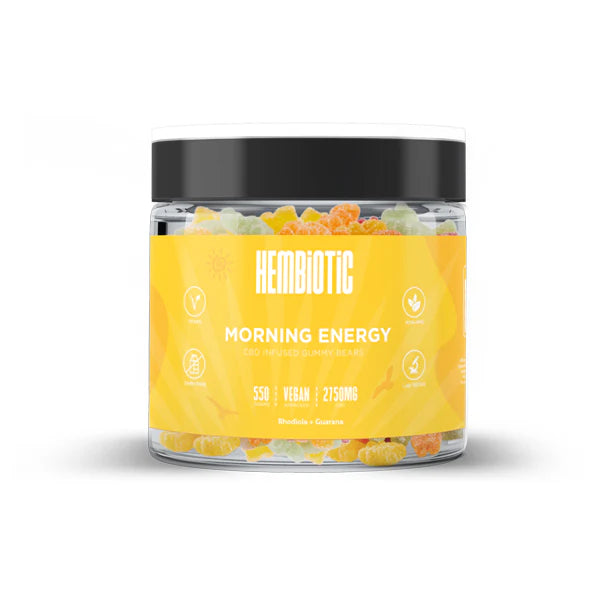 Hembiotic 2750mg Functional CBD Gummy Bears - Morning Energy | The CBD Hut