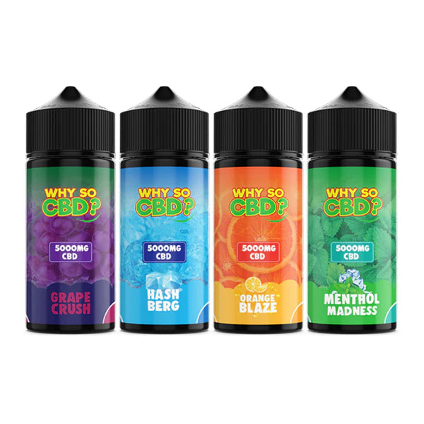 Why So CBD? 5000mg Full Spectrum CBD E-Liquid - 120ml | The CBD Hut