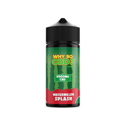 Why So CBD? 5000mg Full Spectrum CBD E-Liquid - 120ml - Watermelon Splash | The CBD Hut
