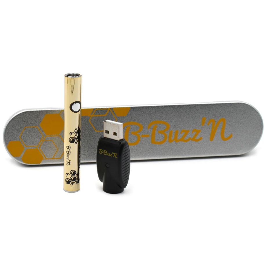 Just CBD B-Buzz'n 510 Thread Vape Pen - Gold | The CBD Hut