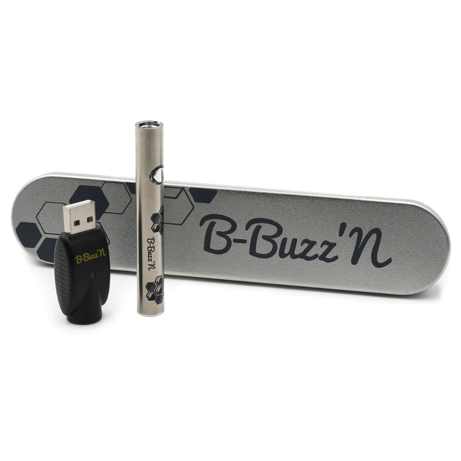 Just CBD B-Buzz'n 510 Thread Vape Pen - Silver | The CBD Hut