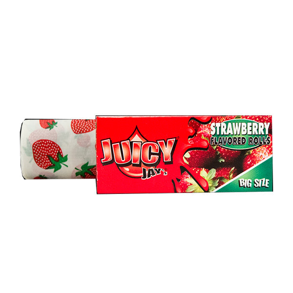 Juicy Jay Big Size Flavoured 5M Rolls - 24 Packs - Strawberry | The CBD Hut