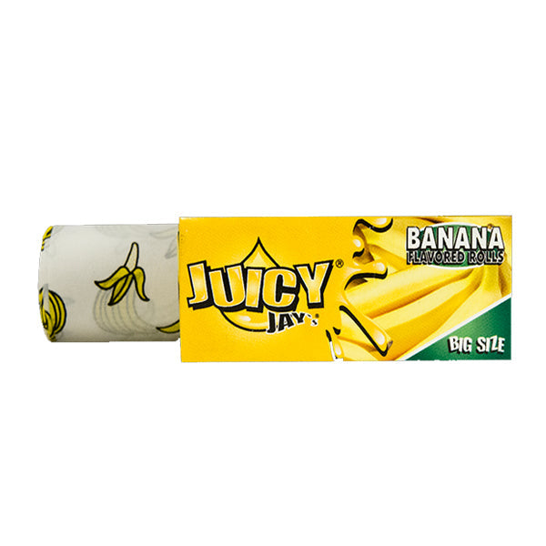 Juicy Jay Big Size Flavoured 5M Rolls - 24 Packs - Banana | The CBD Hut