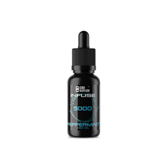 CBD Asylum 5000mg CBD Peppermint Infuse Oil - 30ml (BUY 1 GET 2 FREE) | The CBD Hut